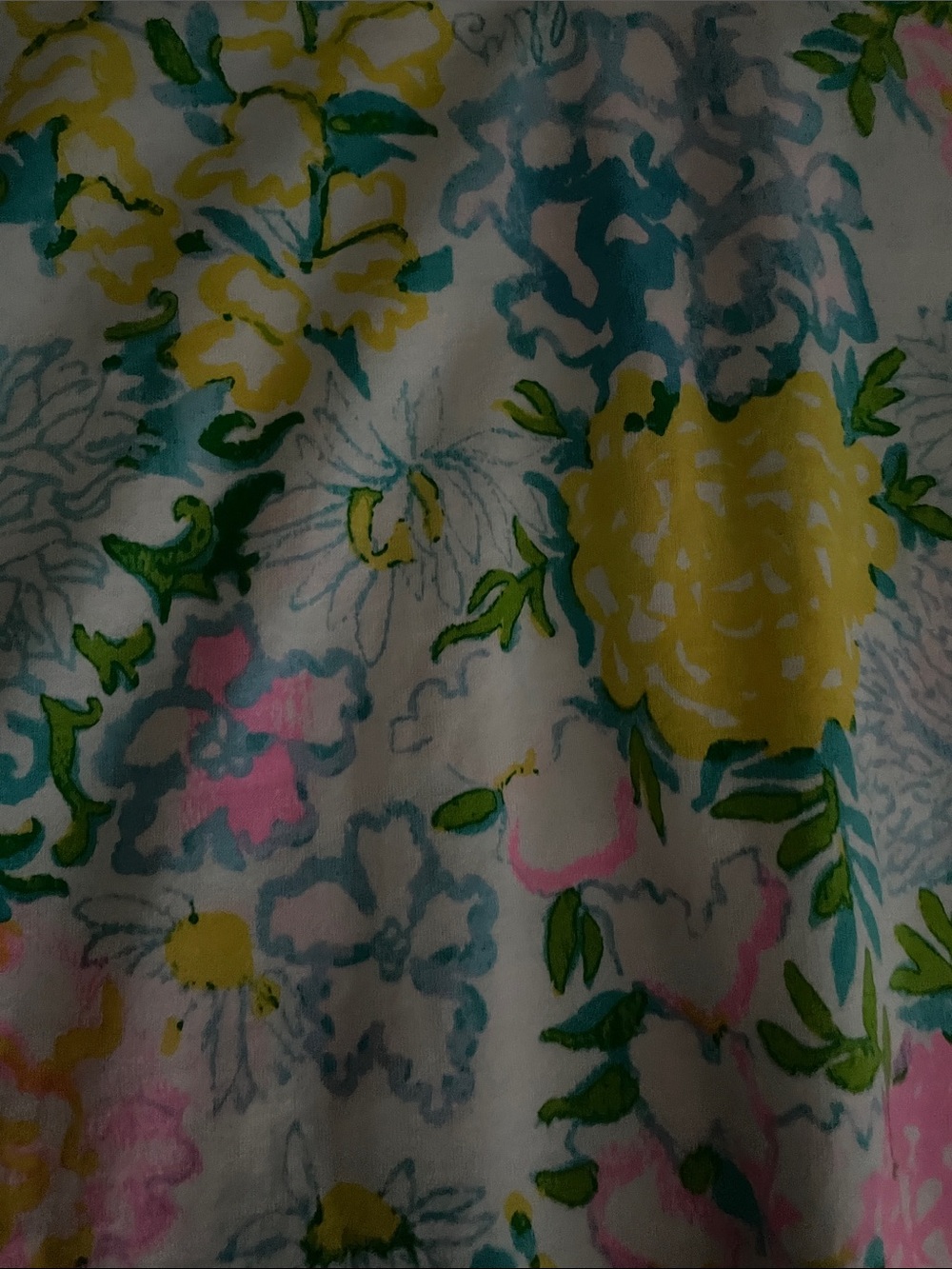 Lilly Pulitzer Pastel Floral V-Neck Mini Dress in Pink, Yellow & Blue - Picture 5 of 6